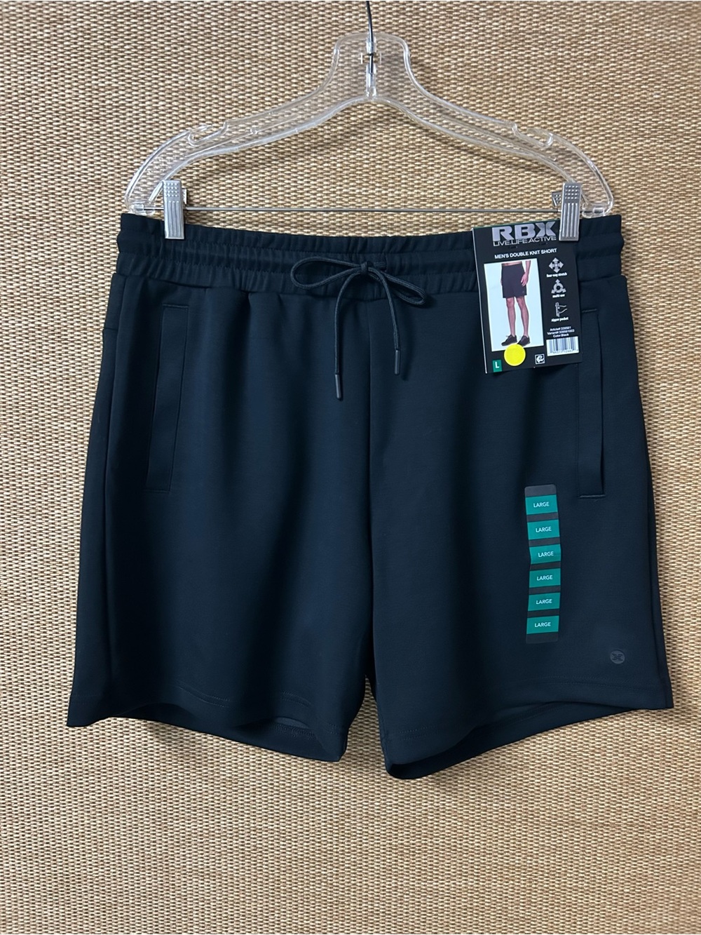 RBX Shorts Men’s Large Black NWT